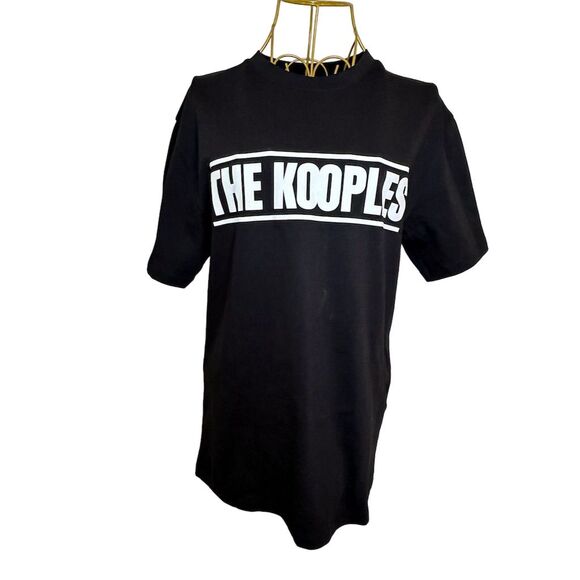 The Kooples Women’s Black Logo Graphic Print T-Shirt Size S - Picture 5 of 15